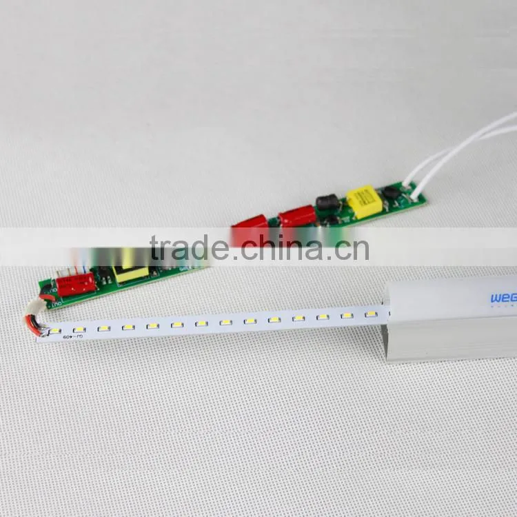 Hotsale hight lumen uniform light 1200mm wegshine smd t5 18w led tube light led tube light