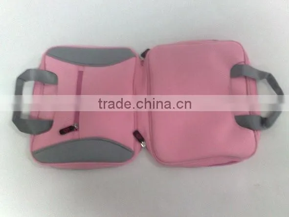 Promotional factory custom sales laptop bags alibaba china market, pink high quality fashion laptop bags