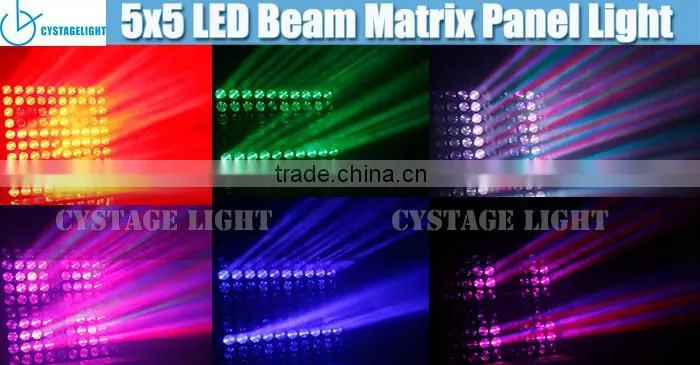 25x 9W RGB LED Wash Beam Lights Matrix Panel Light