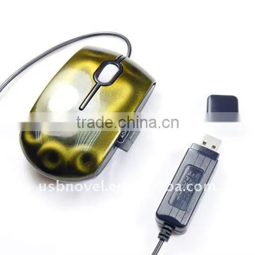 Mouse With USB HUB and card reader