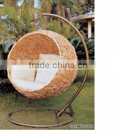 0503balcony garden elegant comfortable rattan hanging swing egg chair YPS080