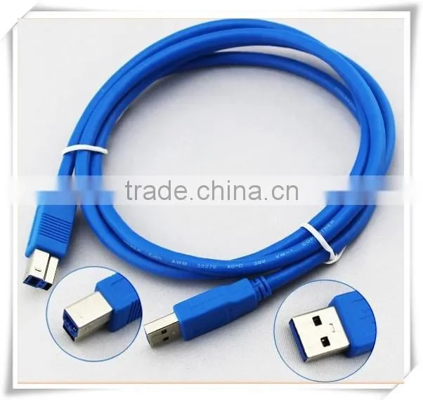 High Speed USB 3.0 A Male to B Male Printer Scanner Cable