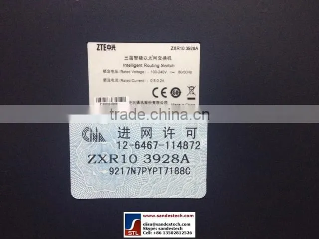 ZTE RS-3928A-AC RS-3928A-DC ZTE ZXR10 3928A with RS-3000A-2GE-RJ45 ZTE ZXR10 RS-3928A-FI RS-3952A-PS