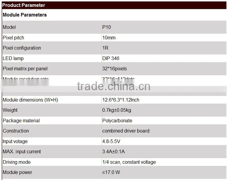 p10 led single color sign board display screen p10 panel text message p10 led module