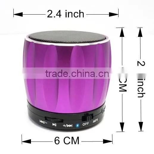 china S13 bluetooth mini speaker with micro TF card lind in function
