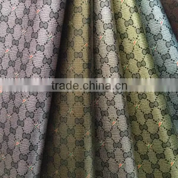 genuine leather fabric pu synthetic leather for bags faux leather embossed fabric