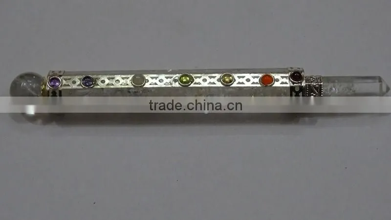 Green Aventurian Carved Angel Wands : Wholesale Gemstone