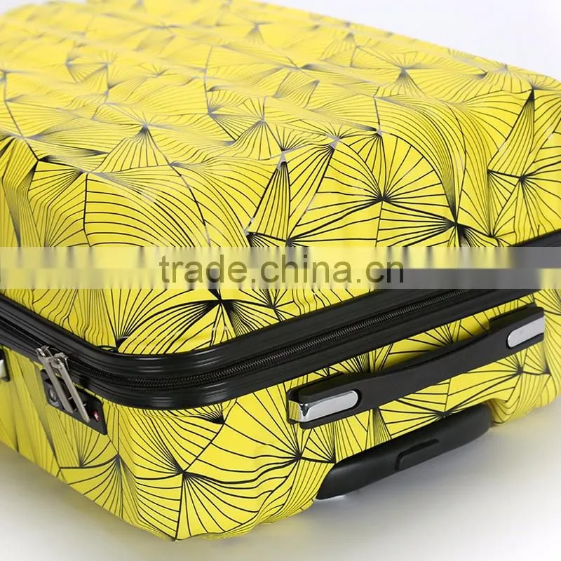 Good Quality Flower Print ABS PC Luggage Eminent Hard Luggage