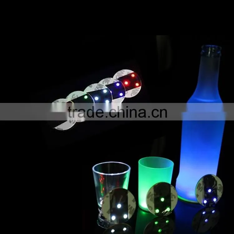 Wedding Favors Gifts Fashional Custom UV Black Light New Popular Coaster,led sticker