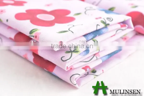 Shaoxing Textile 45s*45s fresh pattern fabric with 90gsm, floral tc fabrics