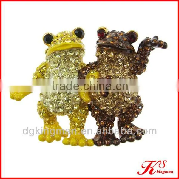 Rhinestones Frog Fashion Brooch For Dress