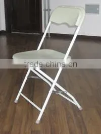 China supplier cheap leisure used metal folding chair and table for restaurant