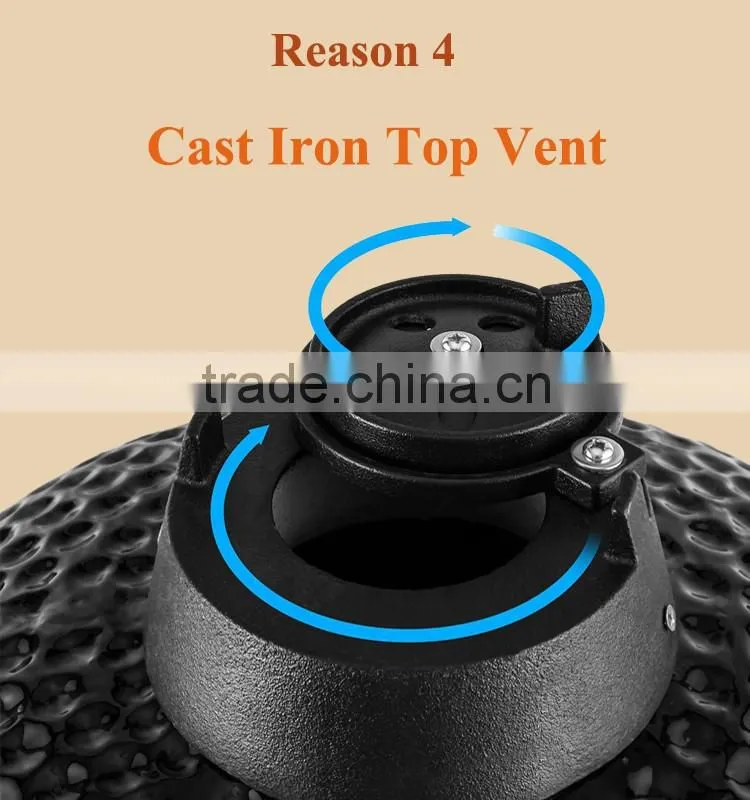 China 21" inch Kamado Grill, 2016 Import Outdoor Kitchens, bbq gas grill