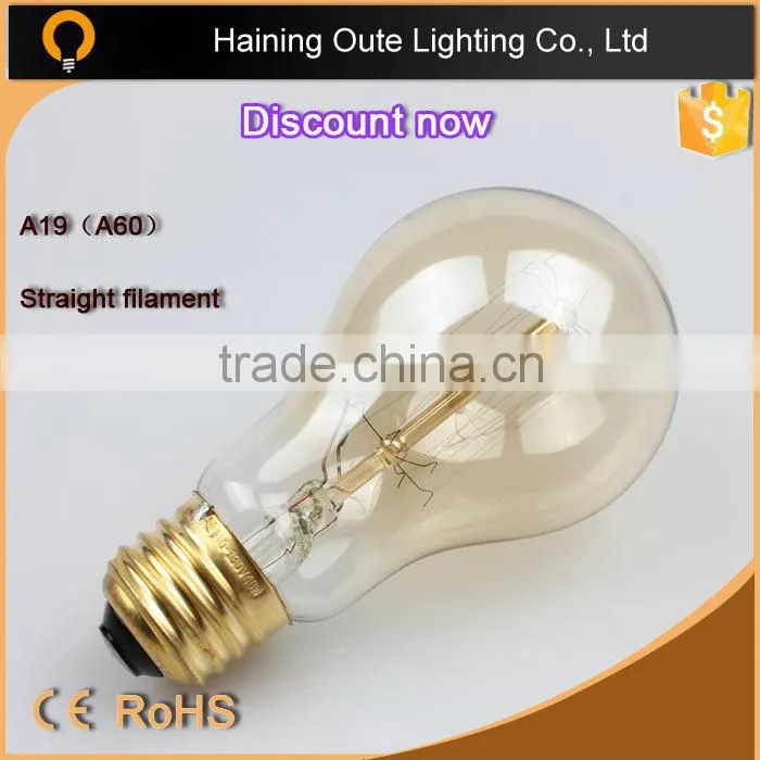 Alibaba Vintage Edison Bulb Light E27 Filament Bulb Edison light 4 rings filament