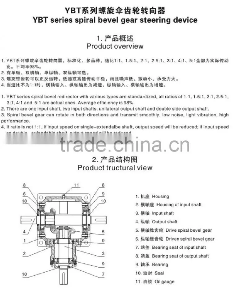 T series Right Angle Output Same Speed Rpm Spiral Bevel Gearbox