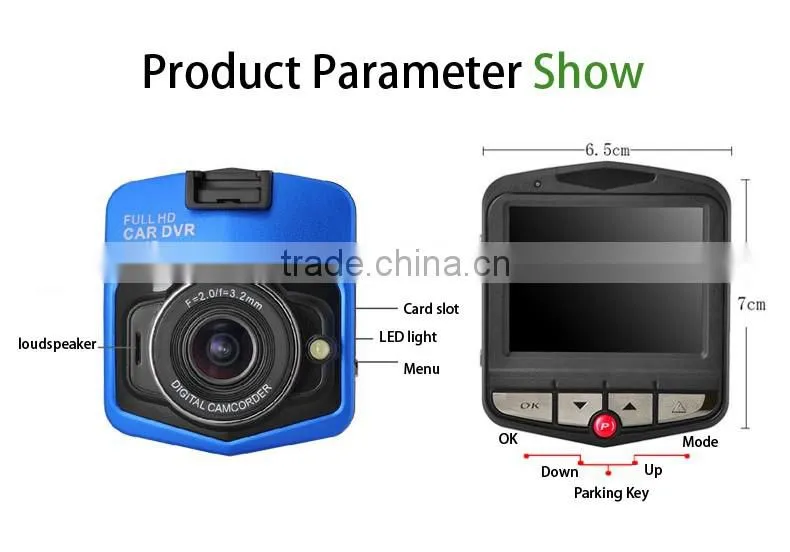 Full HD 1080p car Video Registrator Recorder Best cheap price GT300 car dvr dash cam