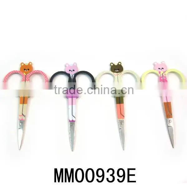 Cladding Handle Eyebrow Manicure Scissors