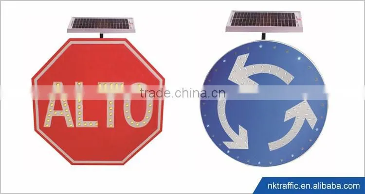 LED flashing solar panel yellow solar flashing revolving warning light