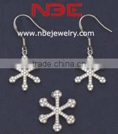 Italy design silver jewelry set, micro pave setting, AAA grade cz, high quality rhodium plated,silver ring, earings, and pendant
