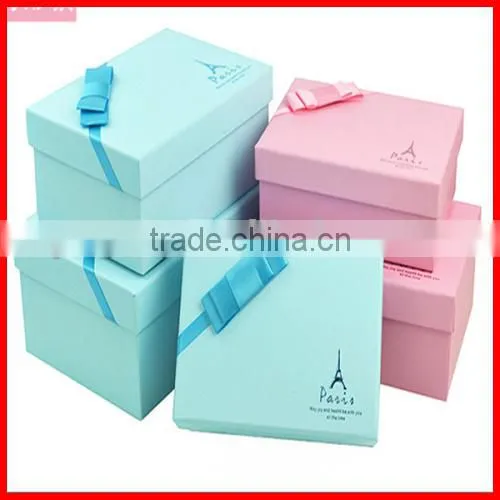 Paris Excellent Various Colorful Pure Square Small Cute Gift Box Wholesale