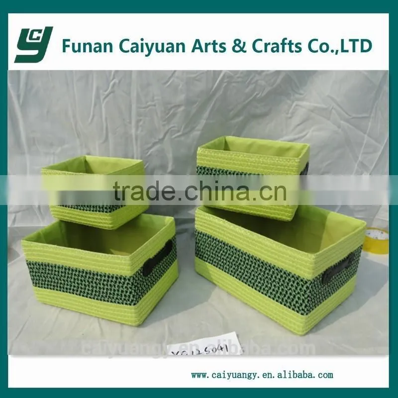China supplier small unfinsihed antique crate wood basket