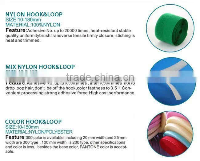 Iron-On, Heat Activated, High-frequency Hook and Loop , hook loop fastener tape