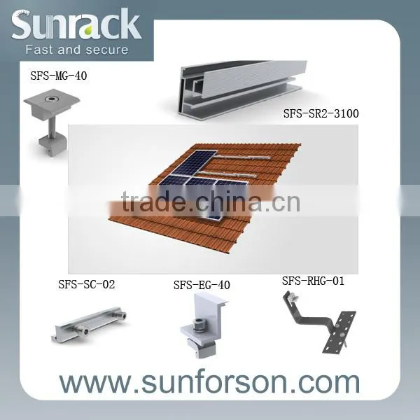 Al6005 pv module mounting racks for home solar system