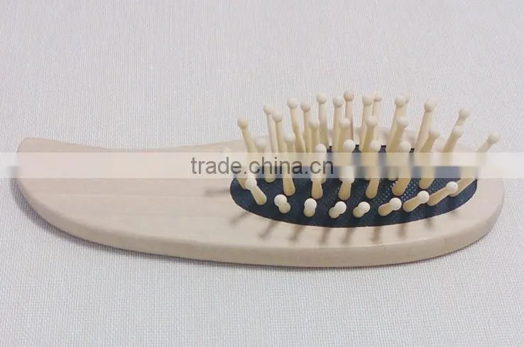 2 x Wooden Massage pocket wooden hair comb Brush professional hair brushes sets