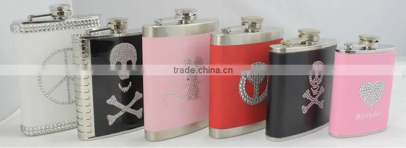 Jagermeister stainless steel hip flask gift set