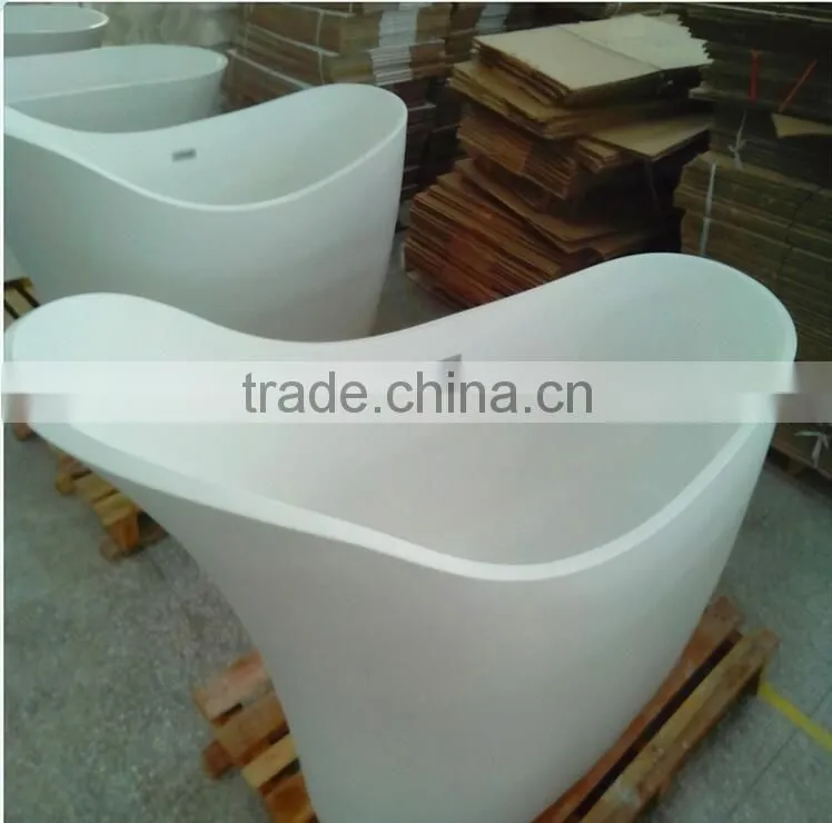 New Design!!!for home or hotel ceramic and artificial stone outdoor bathtub wholesale,resin stone bathroom bathtub