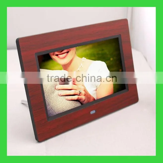 photo frames wood with 7 inch digital photo frame with muti function