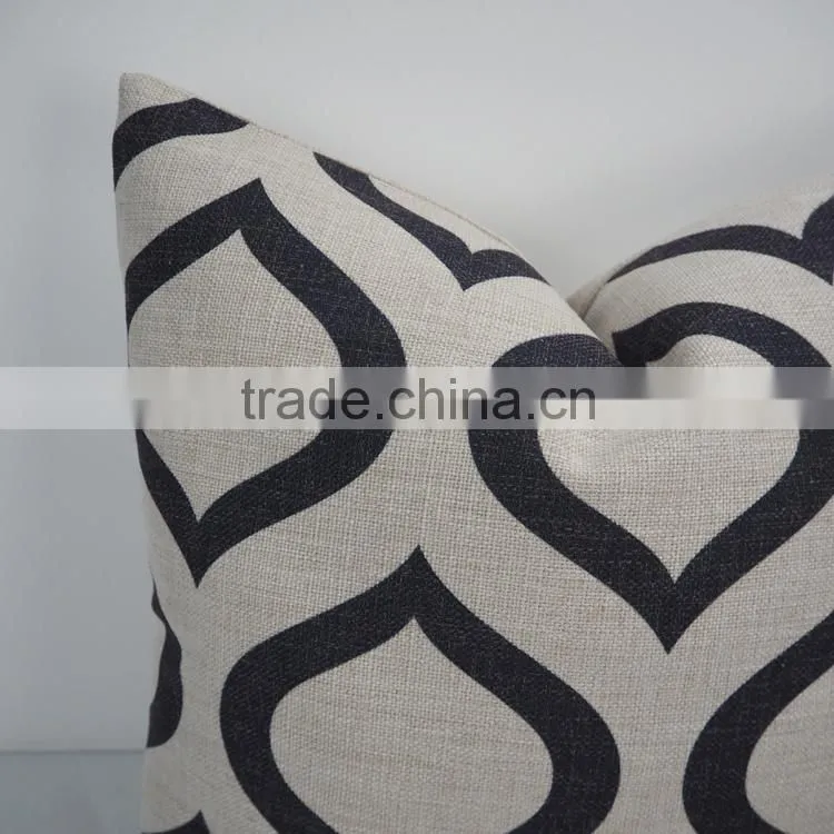 Linen/Cotton square decorative sofa bed car back pillow case geometry printed pillows cushion/cover