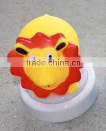 LED animal push night lamp lion touch night light