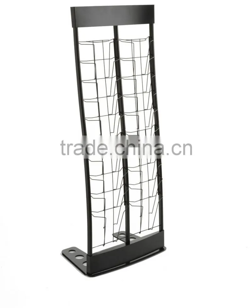Steel Portable Literature Stand with 10 Pockets