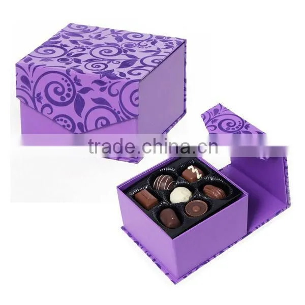 Guangzhou Luxury handmade cardboard paper chocolate box/chocolate gift box/chocolate packaging box