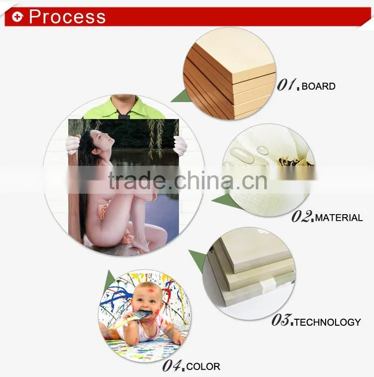 Beautiful wall decorative nude female body art painting gallery
