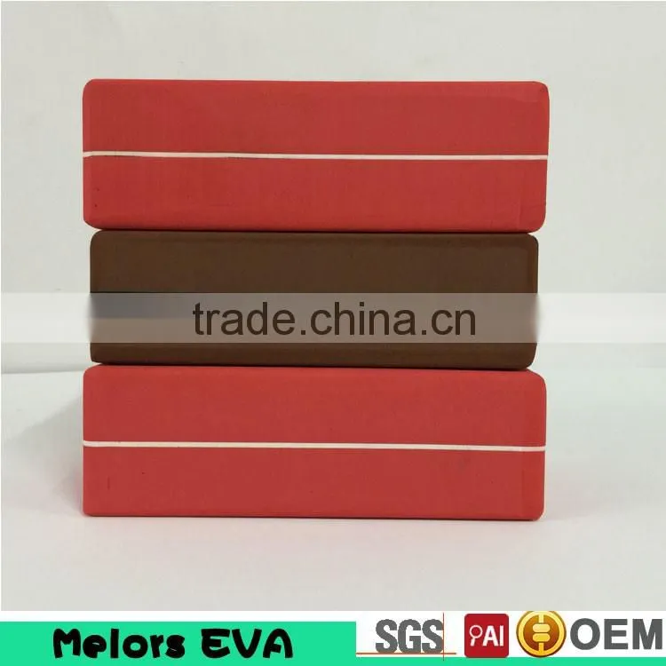 Melors 2016 wholesale custom printing high quality new eva yoga block customized good quality best yoga block and yoga brick