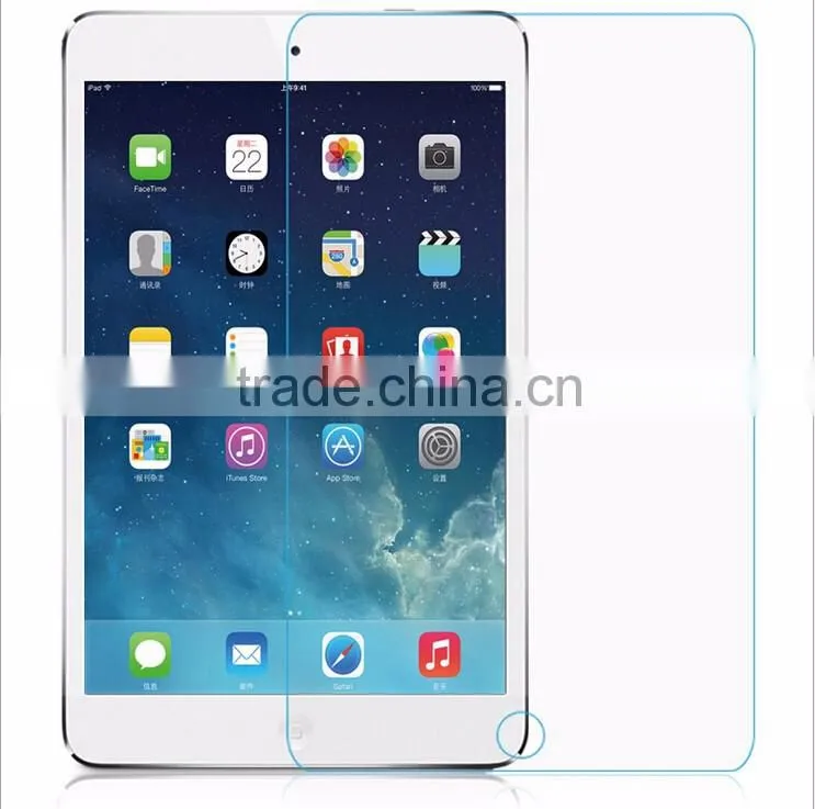 0.3mm Premium Tempered Glass for iPad Air Air 2 for iPad 5 for iPad 6 9H Hard High Transparent Screen Protector with Clean Tools