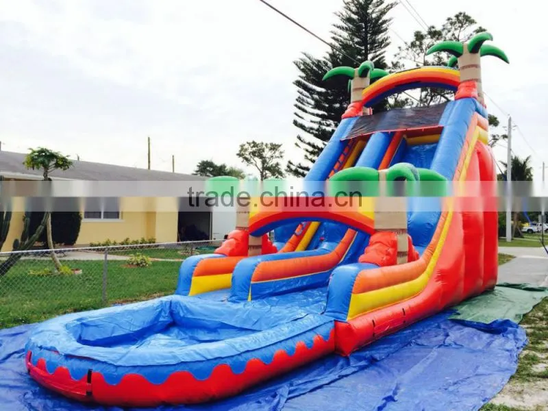 summer hot sale! Inflatable slide with pool