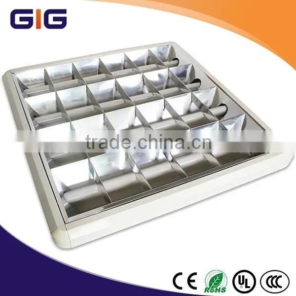 China factory 4x18W Surface type Fluorescent grid lighting fixture