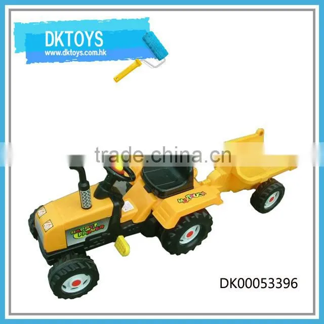 Plastic Kids Ride on Tractor with Pedals