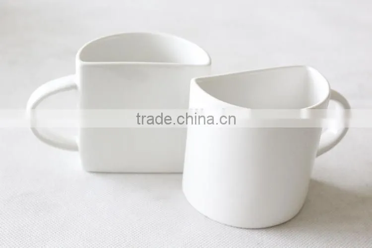 Wholesale customized coffee mug cheap white ceramic cup for couple