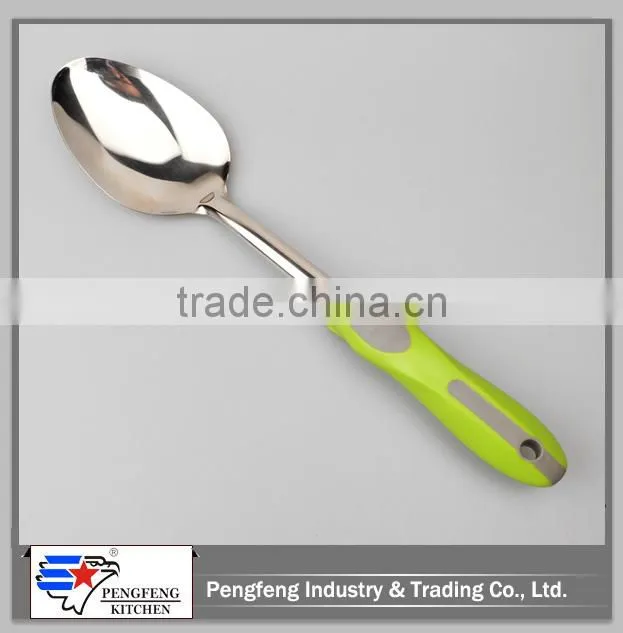 PP handle stainless steel kitchen spoon