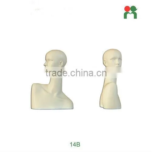 2015 Fashion fiberglass male mannequin head display mannequin head full body 13A.B