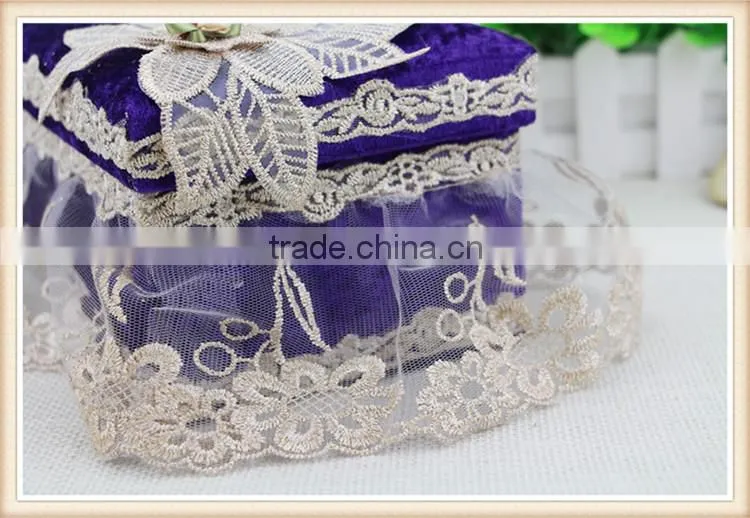 Short style lace tissue box