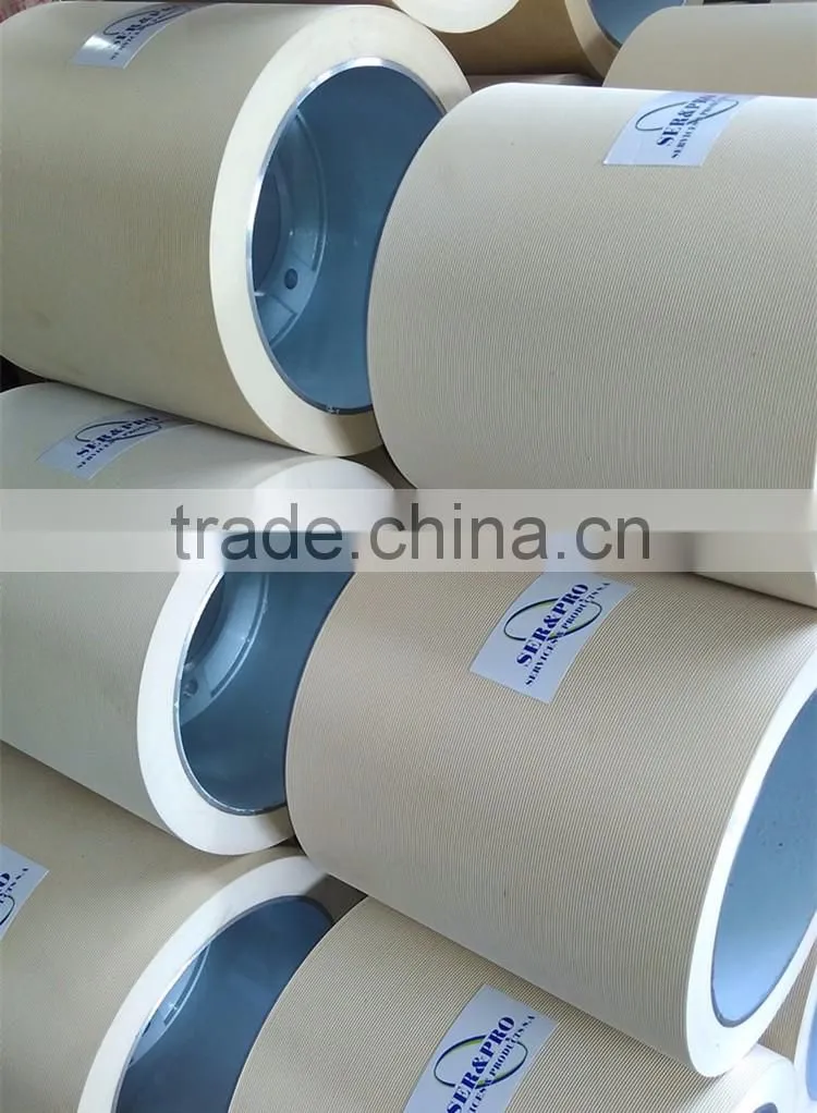 6inch brown rice hulller rubber roller on Aluminium Drum