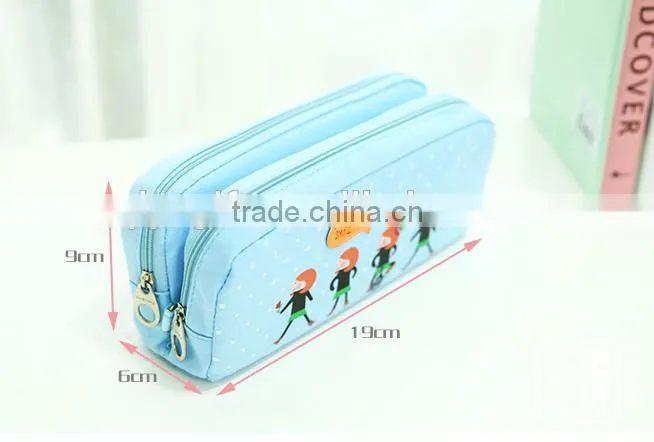 clear cute custom fashion pattern unbranded school zipper pencil case