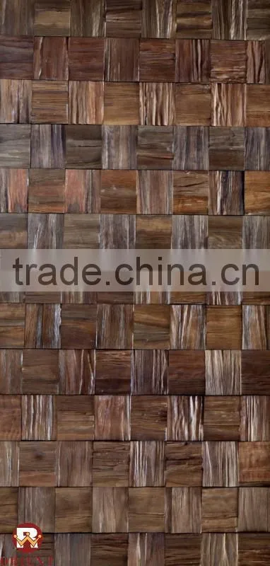teek baroque style decorative 3D wood wall panel