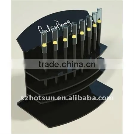 acrylic tabletop pen holder with patten for business gift