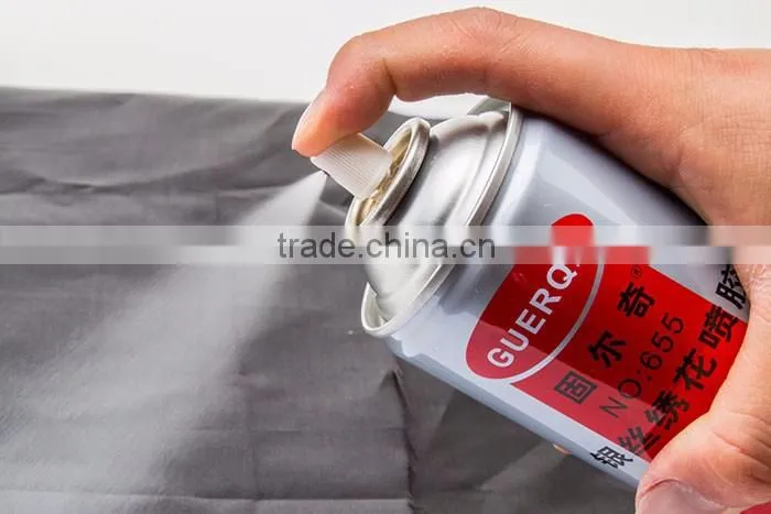 Embroidery Silicone Glue Self Adhesive Fabric In Spray Can